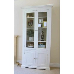 Andrena Barley BY775 36" Wide Bookcase with Glazed Door and Cupboard 
