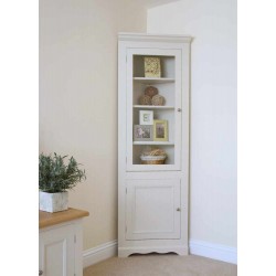 Andrena Barley BY794 Corner Cabinet with glazed top door