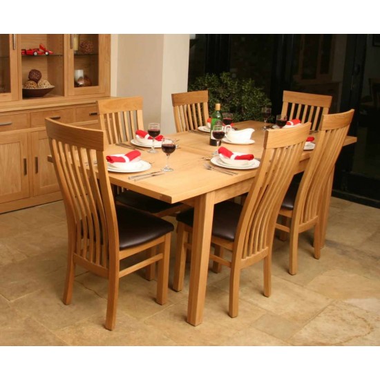 Andrena Elements Extending Top Dining Table - Many Sizes 