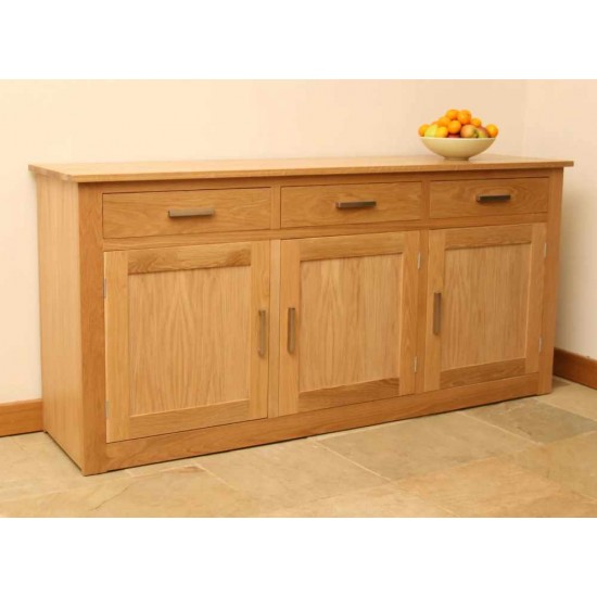 Andrena Elements EL887 6ft Sideboard with Three Drawers & Doors