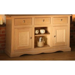 Andrena Pelham PM921 5ft Sideboard with 3 Drawers & 2 Cupboards 