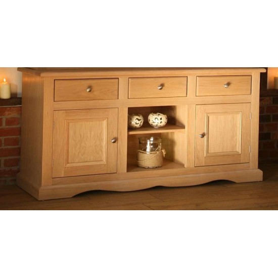 Andrena Pelham PM927 6ft Sideboard with 3 Drawers & 2 Cupboards 