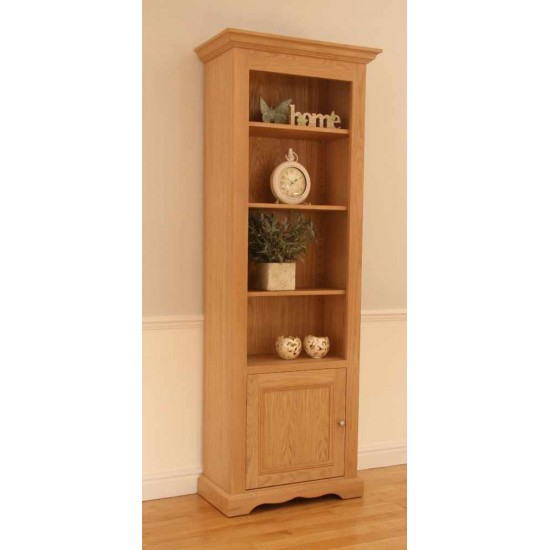 Andrena Pelham PM979 Narrow Open Bookcase with Door