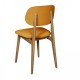 Tambour & Holcot Bari Grey Chair in Plush Mustard - SOLD IN PAIRS 