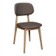 Tambour & Holcot Bari Grey Chair in Plush Steel - SOLD IN PAIRS