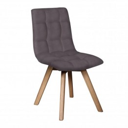 Tambour & Holcot Dolomite Grey Leg Dining Chair in Steel - Get £££s of Love2Shop vouchers when you shop with us. 