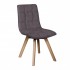 Tambour & Holcot Dolomite Grey Leg Dining Chair in Steel - SOLD IN PAIRS 