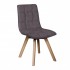 Tambour & Holcot Dolomite Grey Leg Dining Chair in Steel - SOLD IN PAIRS 