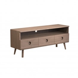 Holcot Media Unit with Drawers - Grey Finish