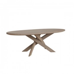 Tambour & Holcot Barkington Grey Oval Table with Spider leg - 240cm long 
