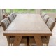 Holcot Monastery Refectory Dining Table - Grey Finish