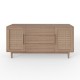 Holcot Sideboard with Rattan - Grey Finish 