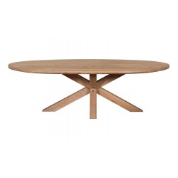 Tambour & Holcot Barkington Grey Oval Table - 180cm long 