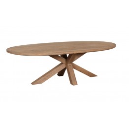 Tambour & Holcot Barkington Grey Oval Table - 240cm long - Get £££s of Love2Shop vouchers when you shop with us. 