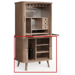 Tambour Grey Cupboard Base Unit - Get £££s of Love2Shop vouchers when you shop with us. 