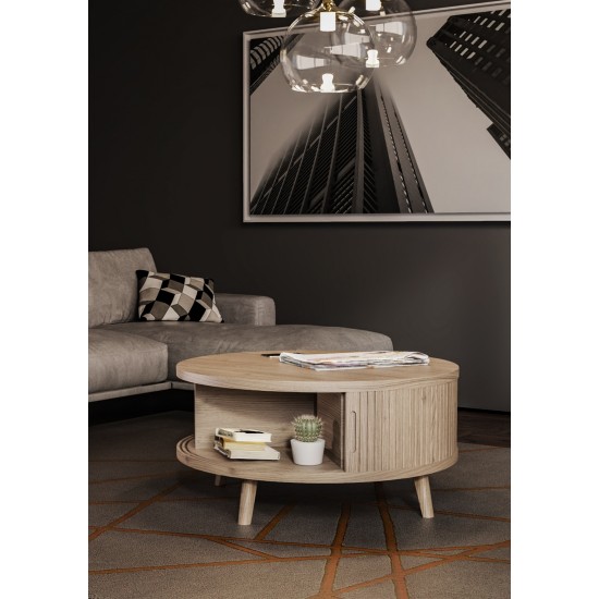 Tambour Grey Coffee Table 