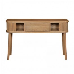 Tambour Grey Console Table
