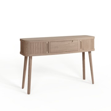 Tambour Grey Console Table - Get £££s of Love2Shop vouchers when you shop with us. 