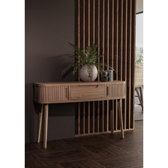 Tambour Grey Console Table 