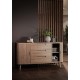 Tambour Grey Sideboard 