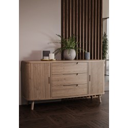 Tambour Grey Sideboard 