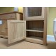  SHOWROOM CLEARANCE ITEM - Andrena Elements EL876 Glazed Bookcase with Bottom Cupboard