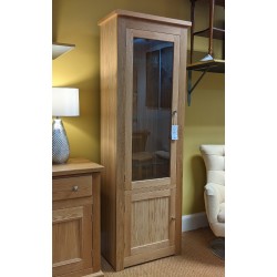  SHOWROOM CLEARANCE ITEM - Andrena Elements EL876 Glazed Bookcase with Bottom Cupboard