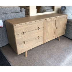  SHOWROOM CLEARANCE ITEM - Carlton Holcot Grey Oak Sideboard