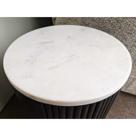  SHOWROOM CLEARANCE ITEM - Corndell Lucas 6313 Round Side Table with Door