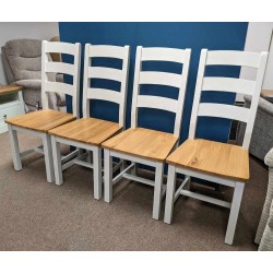  SHOWROOM CLEARANCE ITEM - Set of 4 dining chairs - Chichester by Corndell