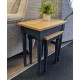  SHOWROOM CLEARANCE ITEM - Corndell Chichester Nest of 2 Tables - Navy Shade
