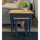  SHOWROOM CLEARANCE ITEM - Corndell Chichester Nest of 2 Tables - Navy Shade