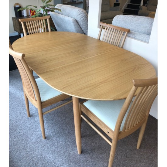  SHOWROOM CLEARANCE ITEM - Ercol Furniture Teramo Dining Suite - Small Table and 4 Chairs