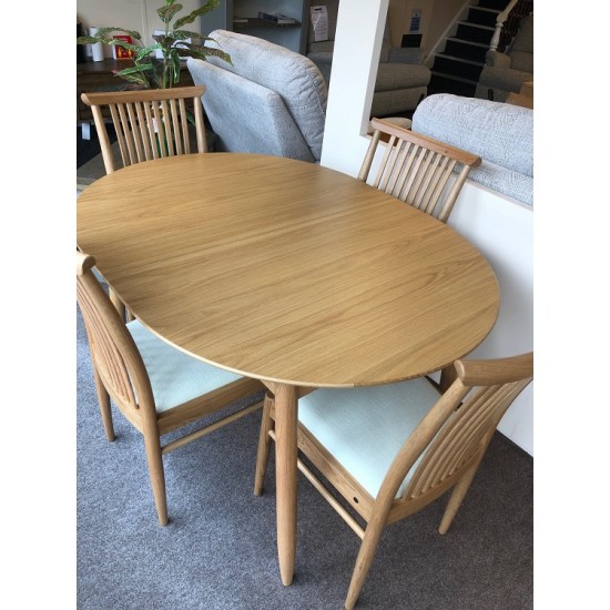  SHOWROOM CLEARANCE ITEM - Ercol Furniture Teramo Dining Suite - Small Table and 4 Chairs