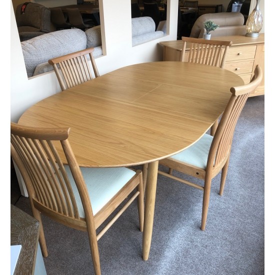  SHOWROOM CLEARANCE ITEM - Ercol Furniture Teramo Dining Suite - Small Table and 4 Chairs