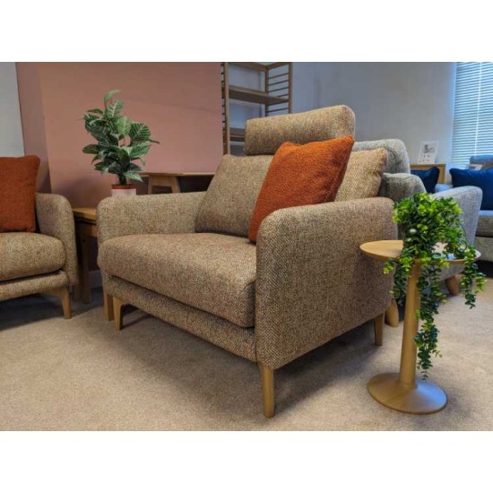 SHOWROOM CLEARANCE ITEM - Ercol Furniture Aosta Large Sofa & Snuggler Chair with headrest SHOWROOM CLEARANCE ITEM - Ercol Furniture Aosta Large Sofa & Snuggler Chair with headrest