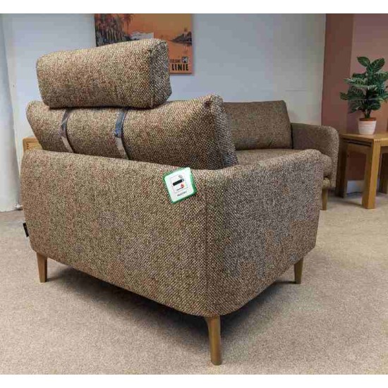 SHOWROOM CLEARANCE ITEM - Ercol Furniture Aosta Large Sofa & Snuggler Chair with headrest SHOWROOM CLEARANCE ITEM - Ercol Furniture Aosta Large Sofa & Snuggler Chair with headrest