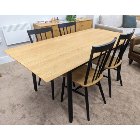  SHOWROOM CLEARANCE ITEM - Ercol Furniture Monza Small Dining Table with 4 Chairs