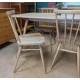  SHOWROOM CLEARANCE ITEM - Ercol Furniture Plank Table with All Purpose Chairs - Models 7382 & 7755