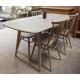  SHOWROOM CLEARANCE ITEM - Ercol Furniture Plank Table with All Purpose Chairs - Models 7382 & 7755
