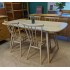  SHOWROOM CLEARANCE ITEM - Ercol Furniture Plank Table with All Purpose Chairs - Models 7382 & 7755