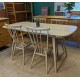  SHOWROOM CLEARANCE ITEM - Ercol Furniture Plank Table with All Purpose Chairs - Models 7382 & 7755