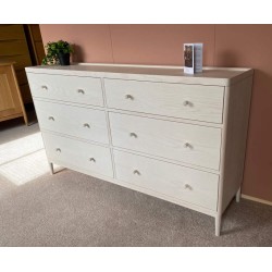  SHOWROOM CLEARANCE ITEM - Ercol Furniture Salina 6 Drawer Wide Chest - Model 3895 - DISCONTINUED PT FINISH - ONLY ONE LEFT