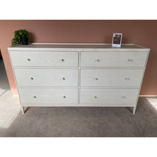  SHOWROOM CLEARANCE ITEM - Ercol Furniture Salina 6 Drawer Wide Chest - Model 3895 - DISCONTINUED PT FINISH - ONLY ONE LEFT