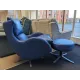  SHOWROOM CLEARANCE ITEM - Fama Lenny Swivel Chair & Stool 