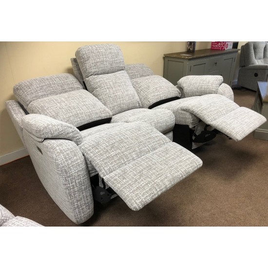  SHOWROOM CLEARANCE ITEM - G Plan Kingsbury 3 Seater Sofa Recliner and Recliner Chair - Full Power Actions & Adjustable Lumbar and Neck Pillows