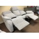  SHOWROOM CLEARANCE ITEM - G Plan Kingsbury 3 Seater Sofa Recliner and Recliner Chair - Full Power Actions & Adjustable Lumbar and Neck Pillows