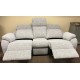  SHOWROOM CLEARANCE ITEM - G Plan Kingsbury 3 Seater Sofa Recliner and Recliner Chair - Full Power Actions & Adjustable Lumbar and Neck Pillows