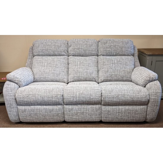  SHOWROOM CLEARANCE ITEM - G Plan Kingsbury 3 Seater Sofa Recliner and Recliner Chair - Full Power Actions & Adjustable Lumbar and Neck Pillows