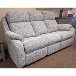  SHOWROOM CLEARANCE ITEM - G Plan Kingsbury 3 Seater Sofa Recliner and Recliner Chair - Full Power Actions & Adjustable Lumbar and Neck Pillows